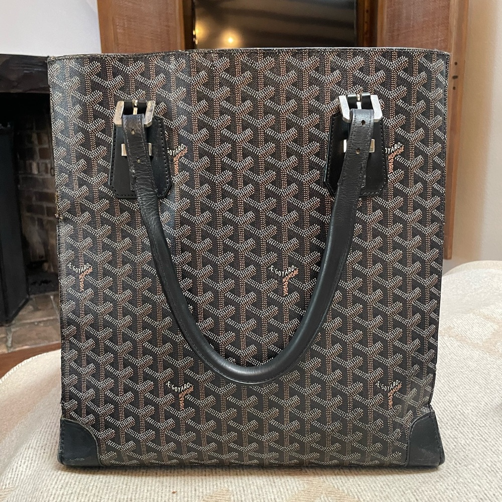 Goyard Black and Brown Tote Bag